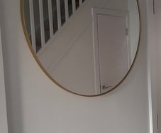 Round Gold Frame Wall Mirror