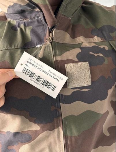 French Army Camouflage Parka. Great waterproof wind proof for hunting fishing bushcraft camping etc