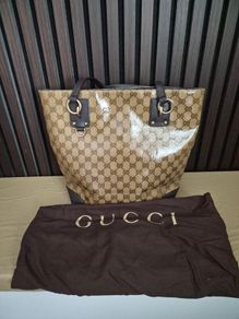 Gucci GG crystal monogram toted bag
