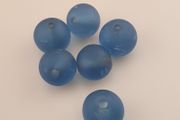 Antique African Style Light Blue Glass Lot of 6