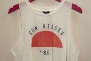 TOPSHOP Sun Kissed 86 Crop Top Size 12!