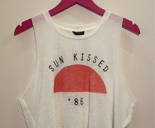 TOPSHOP Sun Kissed 86 Crop Top Size 12!