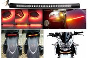 Universal Flexible Motorbike Motorcycle Motor Cycle Bike 48LED Light Strip Tail Brake Stop Turn Signal