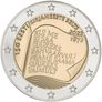 Estonia 2 Euro Commemorative Coin 2022 - Estonian Literary Society. Coincard. BU Image 2