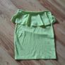 Light yellow - green  ruffle Skirt, size 8 Image 3