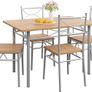 5-Piece Dining Set Table & 4 Chairs Image 2