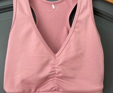 PINK SODA SPORT ladies blush pink sports bra size 6