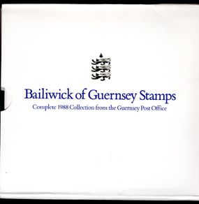 1988 Guernsey (Channel Islands) Stamp Year Book (softback) issued by Guernsey Post