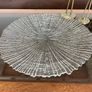 Vintage Mid-Century Modern Bark or Rain Glass Pattern Platter Image 10