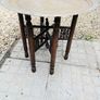 Antique Moroccan Brass Tray Table Image 2