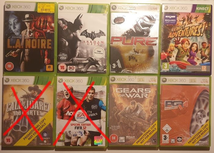 Xbox 360 games (some promo and sealed)