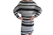 Norma Kamali contemporary stripe Day Dress