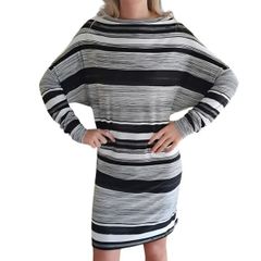 Norma Kamali contemporary stripe Day Dress