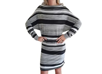 Norma Kamali contemporary stripe Day Dress