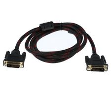2.8M DVI-D (24+1) Dual Link (Male/Male) Nylon Braided/Gold-Plated Cable (Brand New/Warranty)