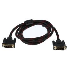 2.8M DVI-D (24+1) Dual Link (Male/Male) Nylon Braided/Gold-Plated Cable (Brand New/Warranty)