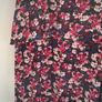 skirt navy floral with frill detail size 10 gallery Dunnes stores Image 4