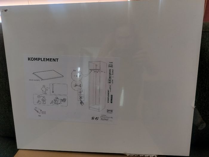 Ikea Komplement White Shelf 50 x 58cm