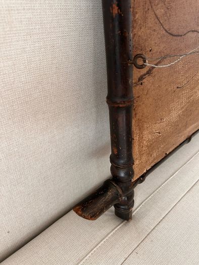 Vintage French Faux Bamboo Wall Mirror