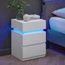 Bedside table with LED lighting Image 4