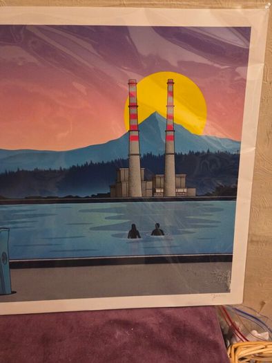 Brand New Jando "Poolbeg Swimmers" Print - Signed