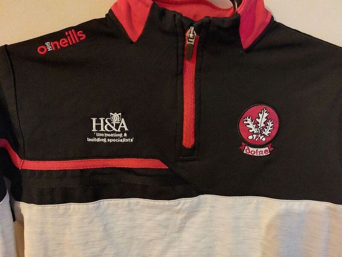 derry gaa halfzip jumper