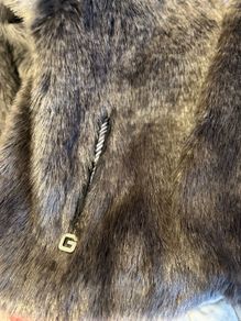 Guess hooded Fur Jacket
