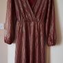 Burgundy and Gold Dress Image 6