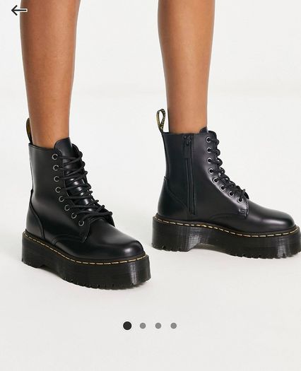 Dr Martens Jadon 8-Eye Leather Plattorm Boots