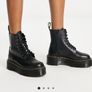 Dr Martens Jadon 8-Eye Leather Plattorm Boots Image 4