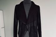 Black suede effect jacket