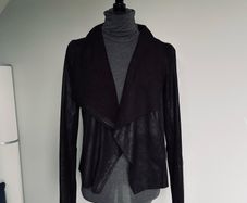 Black suede effect jacket