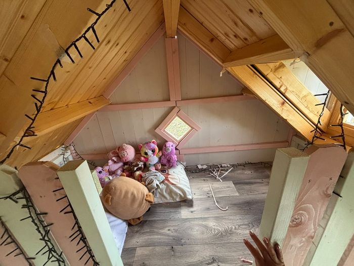 wooden outdoor playhouse
