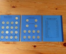 Great Britain Sixpence 1937 To 1967 [34 Coins Inc 10 x Silver Pre 47] Whitman Folder