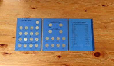 Great Britain Sixpence 1937 To 1967 [34 Coins Inc 10 x Silver Pre 47] Whitman Folder