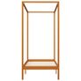 Canopy Bed Frame Honey Brown Solid Pine Wood 90x200 cm Image 5