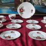 20 Piece Queen Anne Opera Pattern Bone China Gold Gilt Tea Set For 6 Person Setting Made In England Image 3
