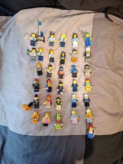 LEGO City Minifigure Bundle - 32 Figures (Police, Fire, & Civilians)