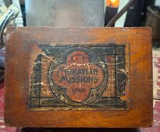 Antique Moravian Missions Collection Box