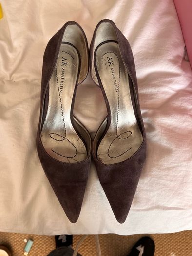 suede heels Anne Klein