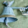 CAST IRON Wall Mount Hummingbird Welcome Bell Rustic Farm/Garden/Patio Door Decor Image 10