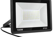 Niserelesa 100W LED Floodlight   Super Bright 10000LM IP66 Waterproof Outdoor Spotlight