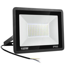 Niserelesa 100W LED Floodlight   Super Bright 10000LM IP66 Waterproof Outdoor Spotlight