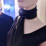 1990s Y2K Black Beaded Party Dress Image 2