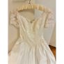 Wedding Dress UK Size 12 Jasmine Bridal Vintage Full satin skirt in cathedral length train COLLECTION DUBLIN 18 Image 3