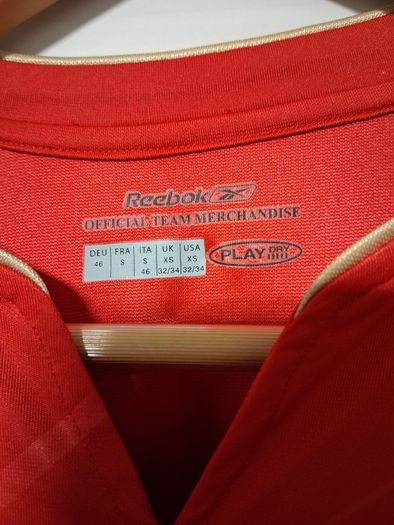 Liverpool Jersey. Official Reebok Liverpool FC European Home Jersey 2005 To 2006. Authentic Original. Not A Modern Day Remake.