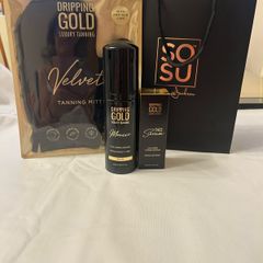 Dripping Gold Tanning Set