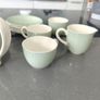 Vintage Poole Pottery Twintone Coffee Set, Ice Green & Seagull Image 5