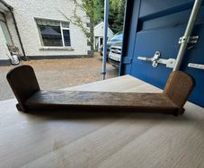 Vintage Solid Oak Desktop Book Trough/Tabletop Bookcase (88cm)