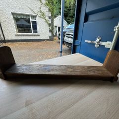 Vintage Solid Oak Desktop Book Trough/Tabletop Bookcase (88cm)
